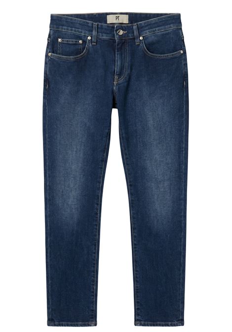 Jeans PT Torino in denim blu scuro con leggere sfumature, essenziale e versatile. PT TORINO | JEANS | C5-DP05Z0S0210